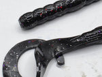 4" Black Red/Silver Flake (5-pk)